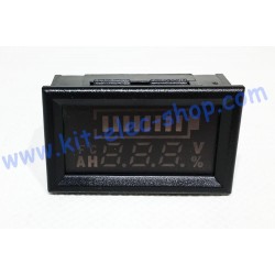 Programmable state of charge battery indicator from 7V to 100V