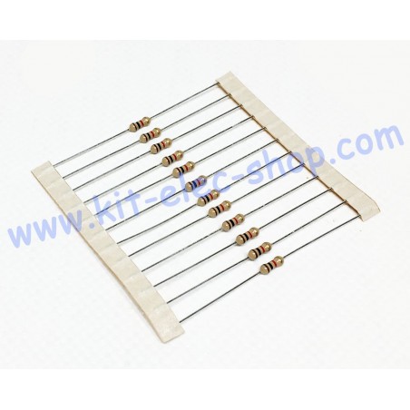 Carbon Layer resistor 1k ohms 1/4W per 10