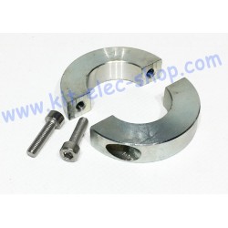 Slotted stop ring in galvanized steel for 30mm shaft