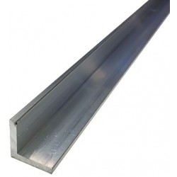 Cornière aluminium brut 50x50x4mm longueur 250mm