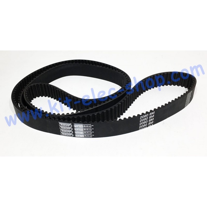 Courroie De Distribution HTD 2000-8M-20 - Longueur 2000 Mm, Largeur 20 Mm