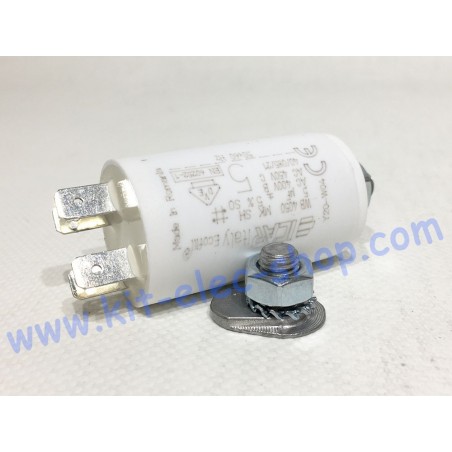Start-up capacitor 5uF 450V ICAR ECOFILL double faston 51mm