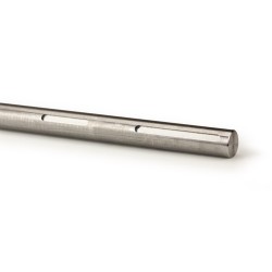 Solid steel shaft of 30mm length 900mm machined keys 8mm