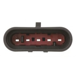 5 way female connector kit with 5 pin AMP Superseal 1.5 connector