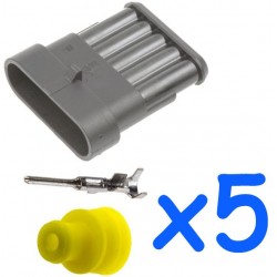 5 way female connector kit...