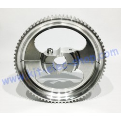 75 teeth driven toothed aluminum wheel 30mm shaft