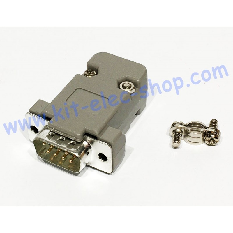 DB9 male socket with cover
