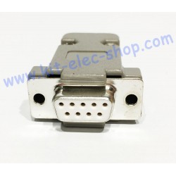 DB9 female socket with cover