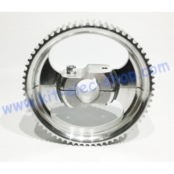 65 teeth driven toothed aluminum wheel 30mm shaft