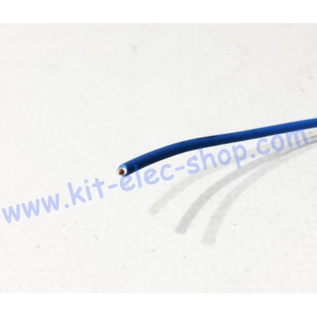 Blue flexible H05V-K 1mm2 cable per meter