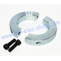 Slotted stop ring in galvanized steel for 50mm shaft