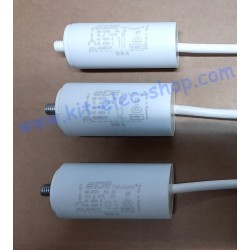 Start-up capacitor 12uF 450V ICAR ECOFILL cable