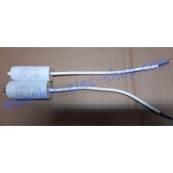 Condensateur de démarrage 12.5uF 450V ICAR ECOFILL câble