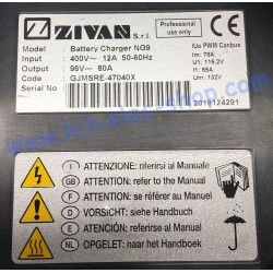 ZIVAN NG9 charger 96V 80A CAN bus for Lithium battery