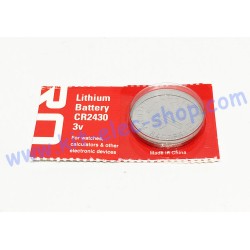 Pile bouton Lithium 3V CR2430