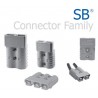 SB50 80V black connector housing only 992G2