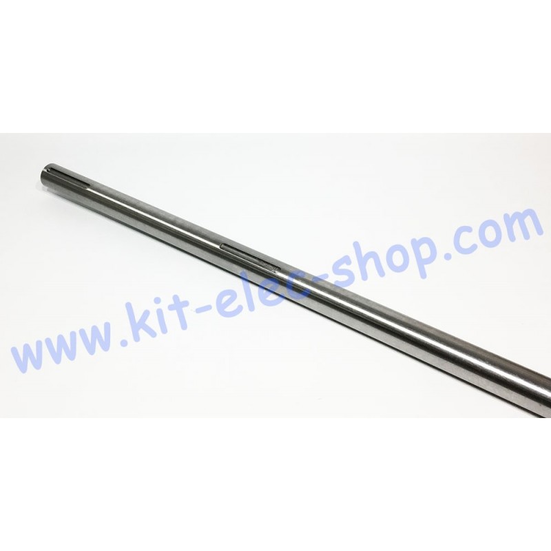 Solid steel shaft of 25mm length 920mm machined with 6mm keyways