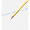 Yellow flexible FLRYW-B 0.5mm2 cable per meter