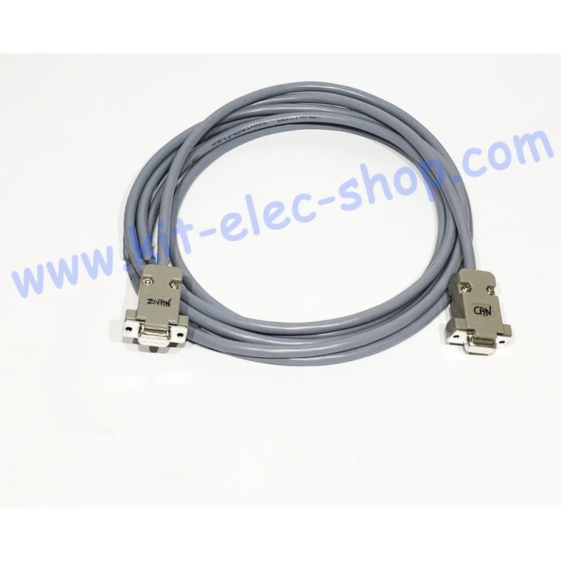 CAN cable IXXAT DB9 female connector to ZIVAN DB9 female connector