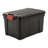 Black plastic case 60l with cover