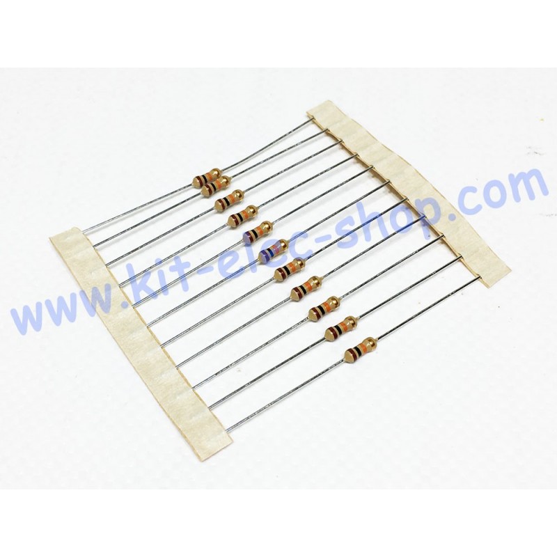 Carbon Layer Resistor 47 ohms 1/4W per 10
