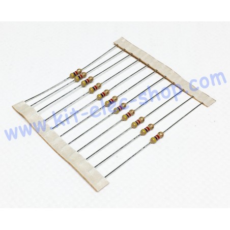 Carbon Layer resistor 1k5 ohms 1/4W per 10