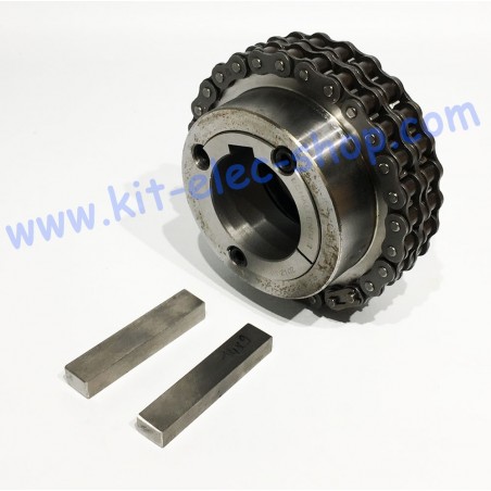 Chain coupling 08B2 for 19mm to 50mm shaft