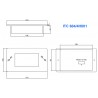 4.3" touch screen CAN bus graphic display ITC 604/4H001