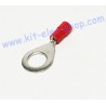 Red 10mm ring crimp terminal for 1.5mm2 cable KLAUKE