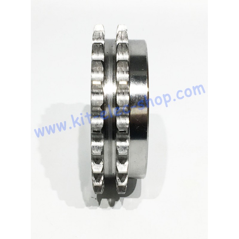 Pignon double pour chaînes simples à moyeu amovible simples 08 B1 - Pas 12,7 mm (A1-086-08