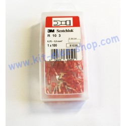 Red Insulated fork lug L3mm...