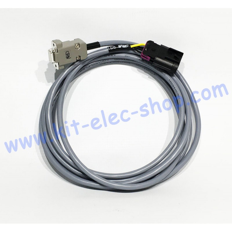 Câble CAN connecteur prise mâle DELPHI GT150 4 broches vers DB9 femelle