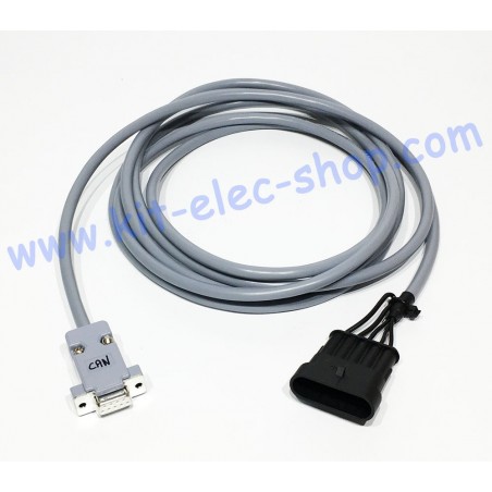 CAN cable 5-pin male plug to DB9 female connector