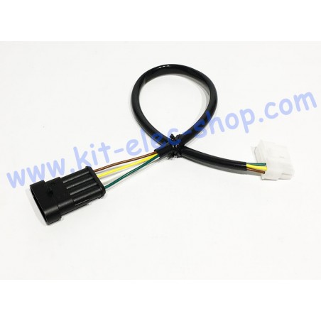 ITC display cable MOLEX 12-pin to SUPERSEAL 4-pin connector