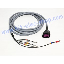 Cable CAN femalle DELPHI GT150 4 pins plug to AMPSEAL 35 pins 3 meters kit