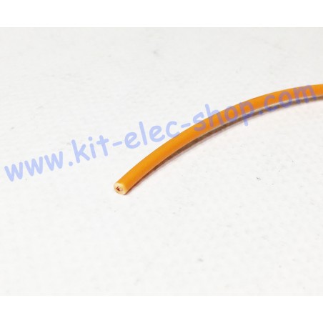 Orange flexible FLRYW-A 1mm2 cable per meter