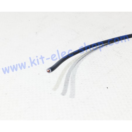 Grey flexible FLRY-A 0.75mm2 cable per meter