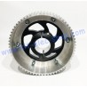 65 teeth HTD driven toothed aluminum wheel mounted with 40mm sprocket carrier