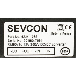 Convertisseur DC-DC SEVCON 72V-80V vers 12V 300W 622/11086