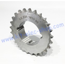 Chain coupling 08B2 for shaft from 19mm to 40mm half-internal mounting