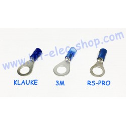 Blue 8mm ring crimp terminal for 2.5mm2 cable KLAUKE