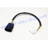 ITC display cable MOLEX 12-pin to DELPHI GT150 4-pin connector