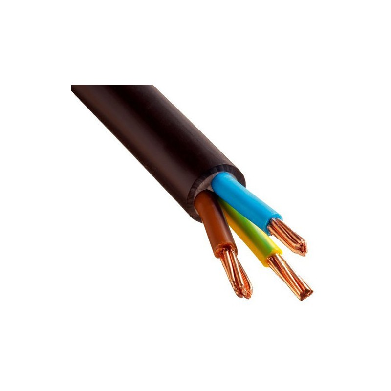 Rigid power cable 3G6 R2V per meter