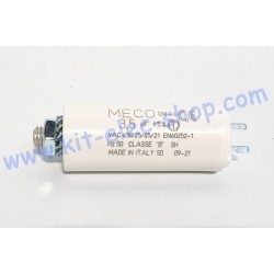 Start-up capacitor 3.5uF 450V MECO Faston male 2.8mm