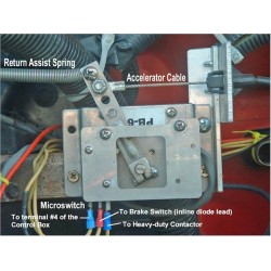 CURTIS PB-8 throttle 4 wires pack