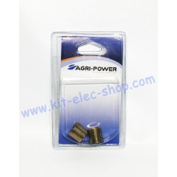 Set of 2 battery terminal adapters for Japanese terminals