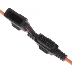 Porte fusible étanche avec câbles orange pour fusible MINI 30A 0FHM0002ZXJ