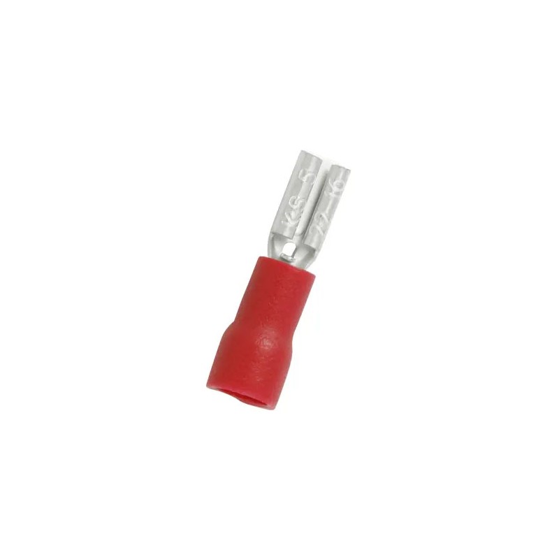 FASTON 2.8mm red female non-insulated terminal