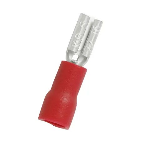 Cosse FASTON 2.8mm rouge femelle non isolée