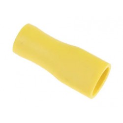 Cosse FASTON 6.3mm jaune femelle isolée